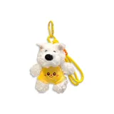 Милый брелок в виде щенка Вест-хайленд (Кремовый медведь)