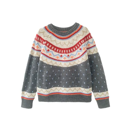 OUBO Серый Женский Трикотаж