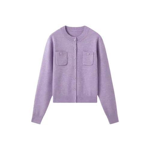 POWXV Телесный Фиолетовый Женские Кашемировые Свитера