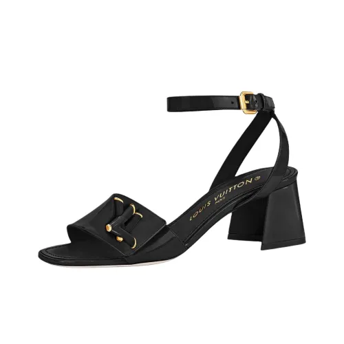 LOUIS VUITTON Shake One Strap Sandals 5,5cm Women's Black LOUIS VUITTON Shake One Ремень Сандалии 5,5см Женские Черные
