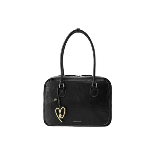 AMAZING SONG Коровья кожа Сумка Сумка через плечо Большая Женская с золотым покрытием Черная Белая ракушечная