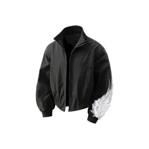 NEAR HERE Черный Унисекс Куртки