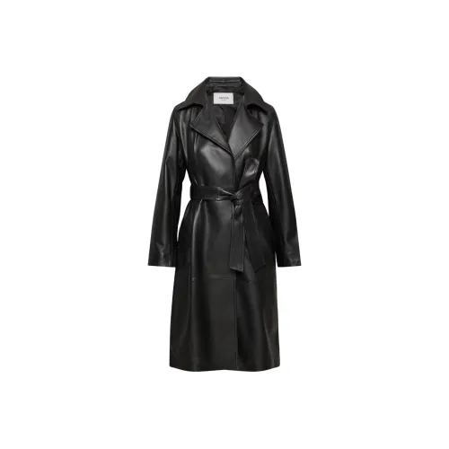 Aritzia Fw25 Silva кожа тренчкот тренчкот женский