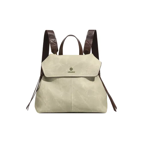 SMILE FOCUS Microfiber Synthetic Leather Backpack Standard Women's Green SMILE FOCUS Микрофибра Синтетическая Кожа Рюкзак Стандартный Женский Зеленый