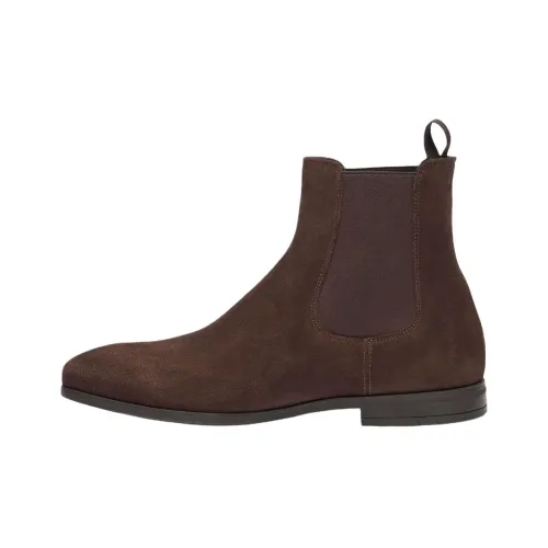 Stuart Weitzman SW Chris Короткий Челси Мужской Коричневый