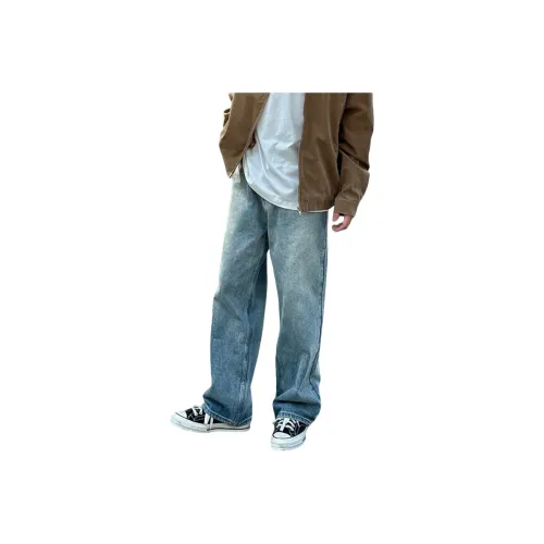 AOPAISHARK Синий Унисекс Джинсы