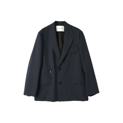 CULLNI Fw25 Glen Check Карман на молнии Tailored Куртка Бизнес Костюм Унисекс