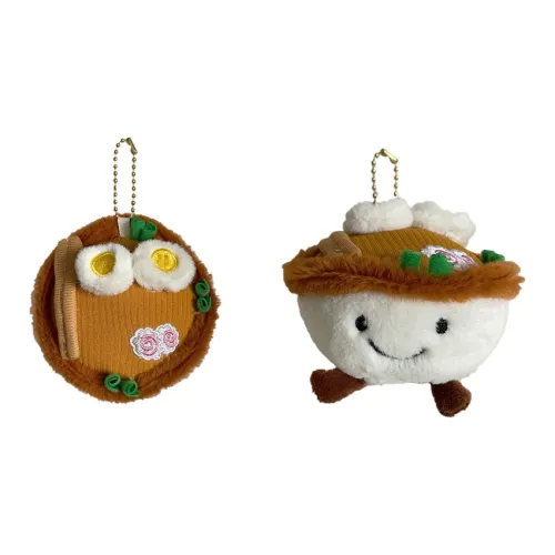 QICAIBOSHI Милый Креативный Каменный Подвесной Орнамент Веселье Имитация Рамиенные Макароны Плюшевая Подвеска 7 см Длина Тела