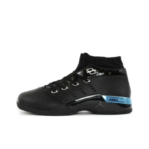 Jordan Air Jordan 17 OG Low Chrome Low Top Винтажные баскетбольные кроссовки Мужские Черные