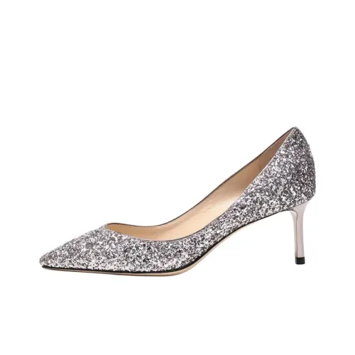 Jimmy Choo Romy Низкий каблук Высокий каблук Женские Светло-фиолетовый