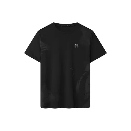 HLA Черный узор 9J Мужская футболка с коротким рукавом