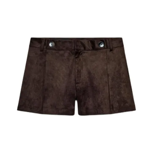 ZARA Collaboration Коричневые Женские Повседневные Шорты