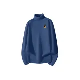 [Мягкая кожа-дружелюбный] Haze Синий (T-карман с милым дизайном для домашних животных и логотипом на груди)