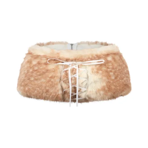 LSOUL Светло-коричневый Женская Повседневная Короткая Юбка