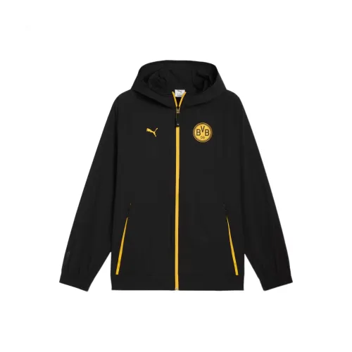 PUMA PUMATECH Черный Желтый Мужская Куртка