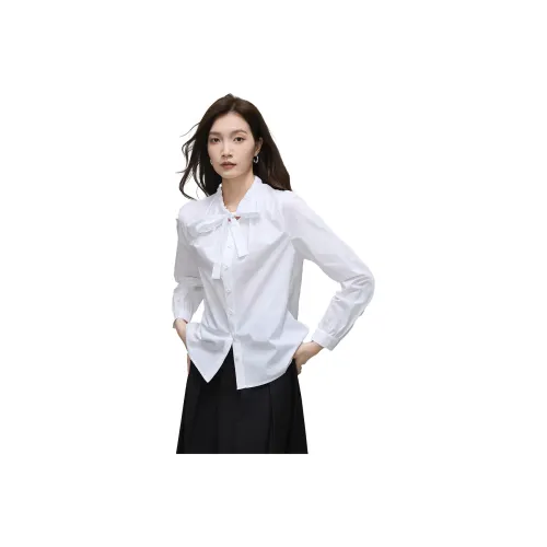 SMEN Осенняя рубашка женская однотонная