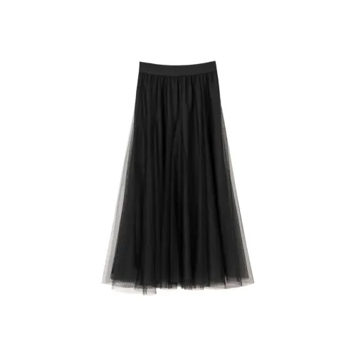 Late White Повседневный Длинный Юбка Женские