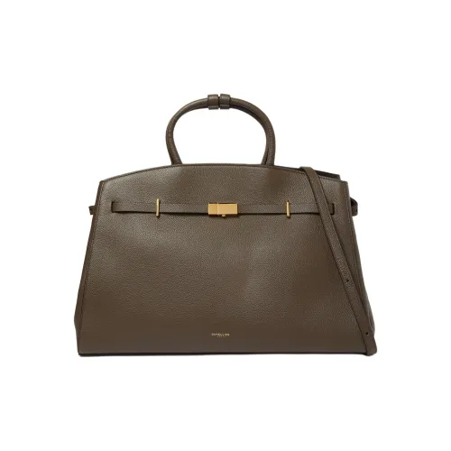 DeMellier с текстурой Телячья кожа Одно плечо Сумка Женская Темно-оливковый