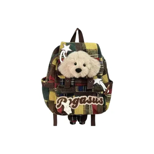 DCLOUD Ткань Рюкзак Женские Коричневый Зеленый Темный Кофейный Синий Кофейный