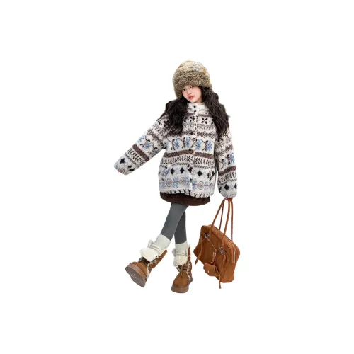 Smileyworld Экрю С флисовой подкладкой Пальто Школьный возраст Топы