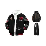 Black (В комплекте с черным двойным свитшотом на пуговицах + повседневные штаны)