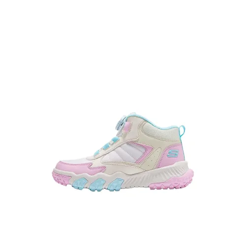 Skechers Kids Противоскользящие Анти-KICK Устойчивые к истиранию Термические Детские зимние сапоги Розовые Синие