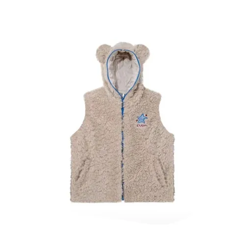 MOONCORE Светло-коричневые унисекс жилеты