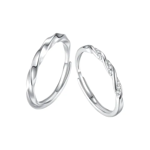 QUIET LOVE Искусственный топаз кольца унисекс