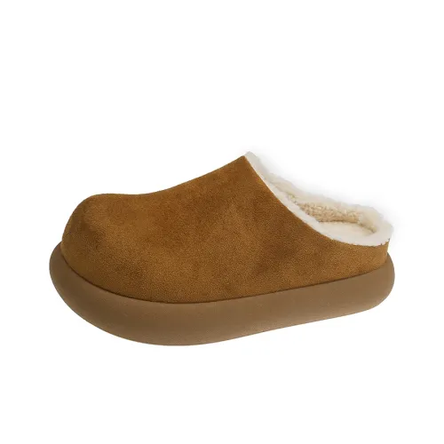 KLJK Резина Подошва Флок Домашние Тапочки Женские