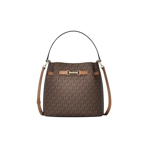 MICHAEL KORS Carson Искусственная кожа Сумка Средний Женский Темно-коричневый Желудево-коричневый