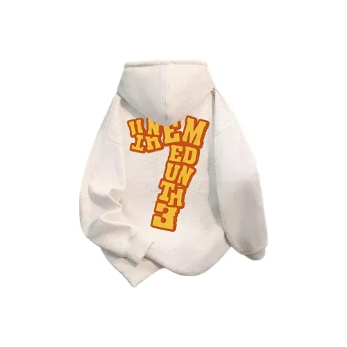 GOYN Белый Серый Флисовая подкладка Школьные свитшоты