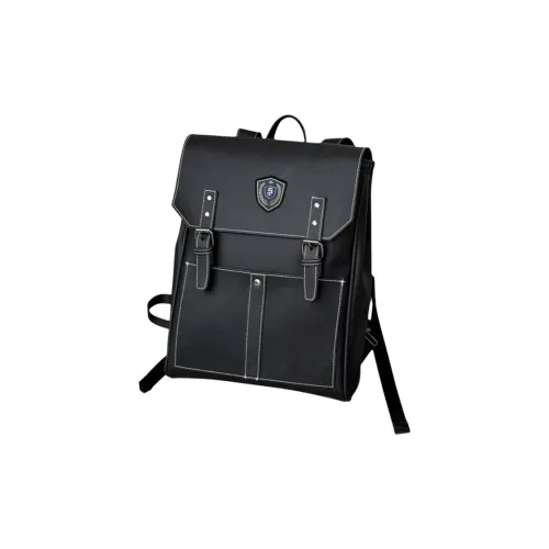 MUCUNSHU ПУ (полиуретан) Рюкзак Средний Унисекс Черный