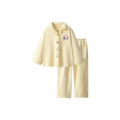 Beerus Желтая клетка Собака Женские Пижамные комплекты