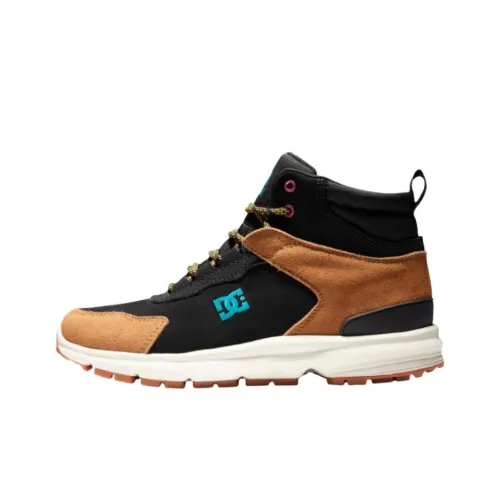 DC Shoes Mutiny Водонепроницаемый и Теплый Высокий Топ Повседневная Обувь Мужская Черный Коричневый