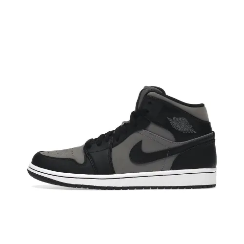 Jordan Air Jordan 1 MID Амортизаторы Устойчивый к истиранию MID Топ Винтажные баскетбольные кроссовки Мужской Зеленый