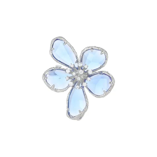 Фиолетовые искусственные кристалл броши унисекс