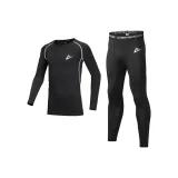 2 шт комплект (длинный рукав топ + штаны) с белыми полосами