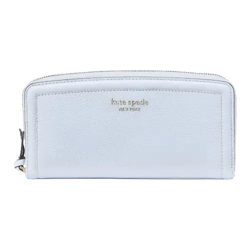 Kate Spade Knott Кожа Клатч Кошелек Женские Светло-Синий