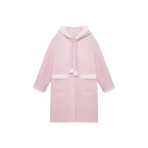 BVODE Розовое Женское Пальто