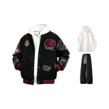 Black (В комплекте с White Double-Button Sweatshirt + Casual Pants)  
Черный (В комплекте с Белым Свитшотом с Двойной Кнопкой + Повседневные Штаны)