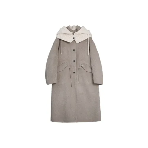 ELLE Овсяное Женское Пальто