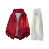 Бордовый + Белый Серый K [С флисовой подкладкой, улучшенный]