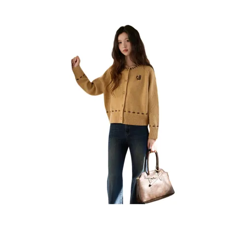 MISHOW Винтаж Оранжевый Желтый Женские Свитера