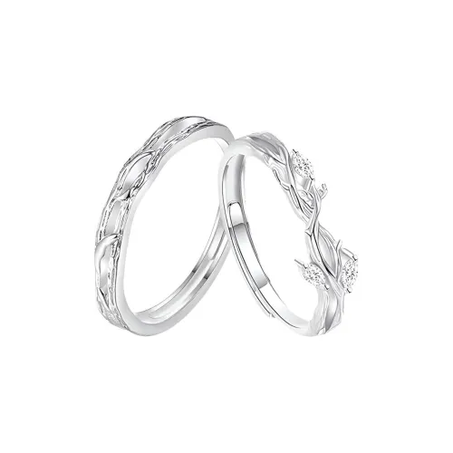 QUIET LOVE Искусственный топаз кольца унисекс