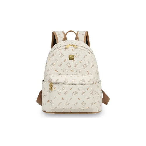 HCXK ПУ (полиуретан) Рюкзак Женский Белый Черный Розовый Коричневый