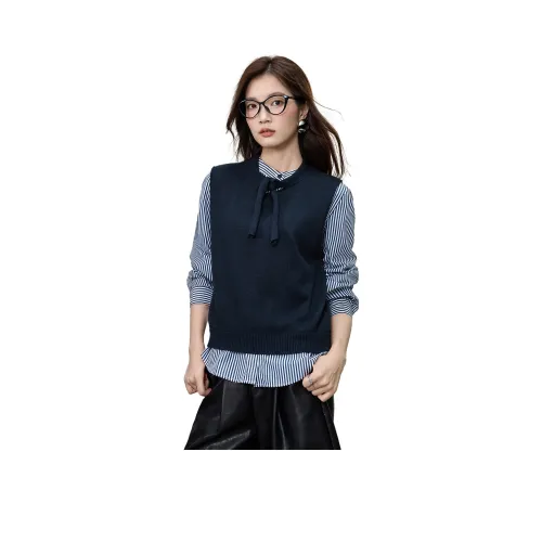 SMEN Трикотажная ткань Жилет Женские