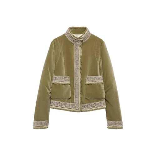 ZARA Collaboration Светлый хаки Женские Куртки