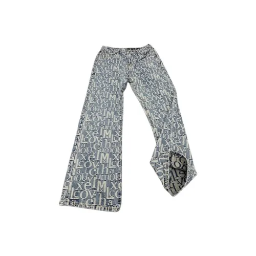 PWUE Светло-синие Унисекс Джинсы