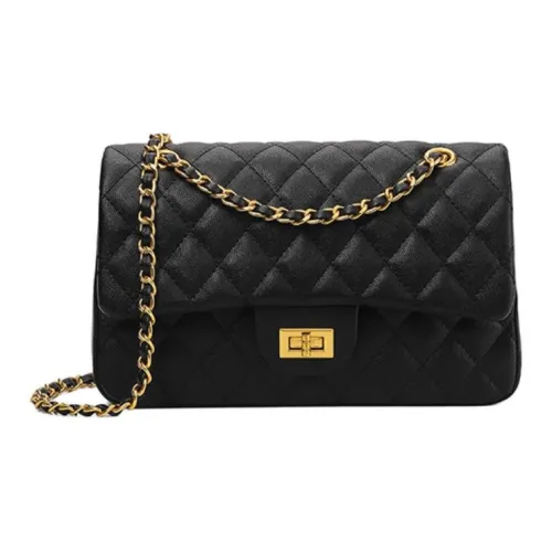 OUBOTE Сумка через плечо из коровьей кожи стандартная женская черная