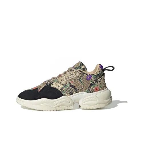 Adidas Originals Super Court Нескользящий Легкий MID Топ Повседневная обувь Женская Черный Белый